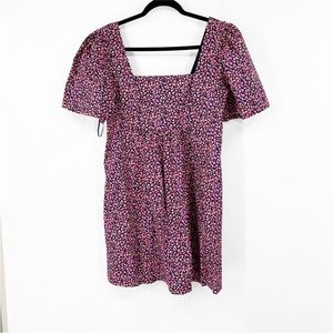 Draper James Babydoll Shift Dress in Nassau Navy Multi NWT